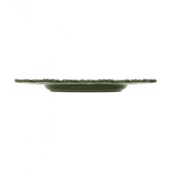 Sousplat 35cm de Plástico Patinado Garden Leaf Premium Verde - Lyor